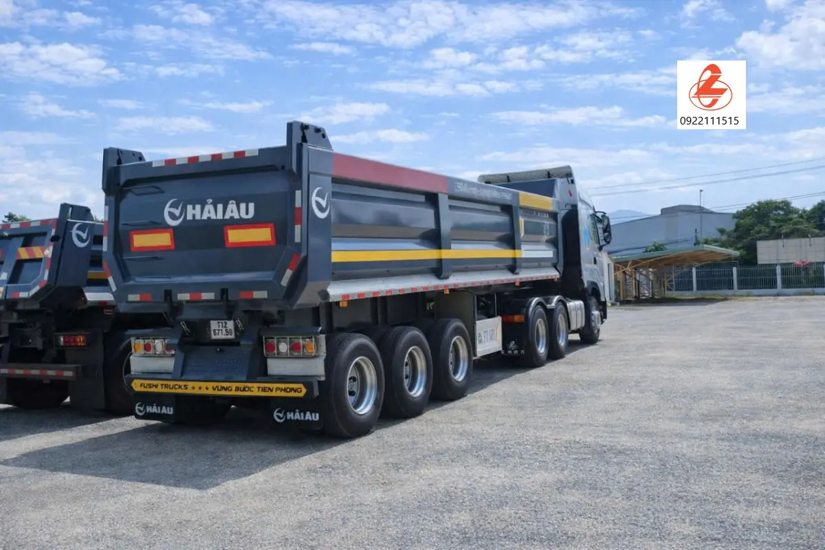 sơ mi rơ mooc ben Fushi 25 khối