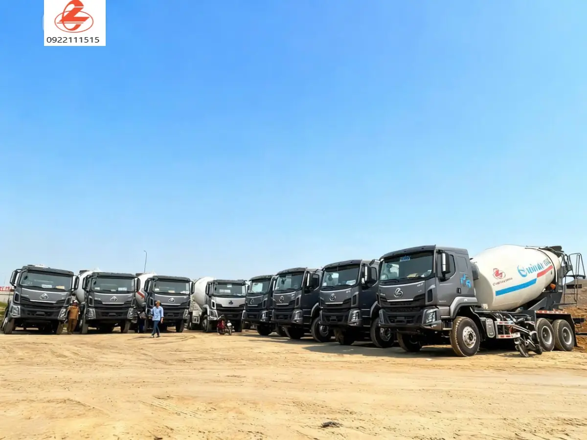 gi&aacute; xe chenglong bồn trộn